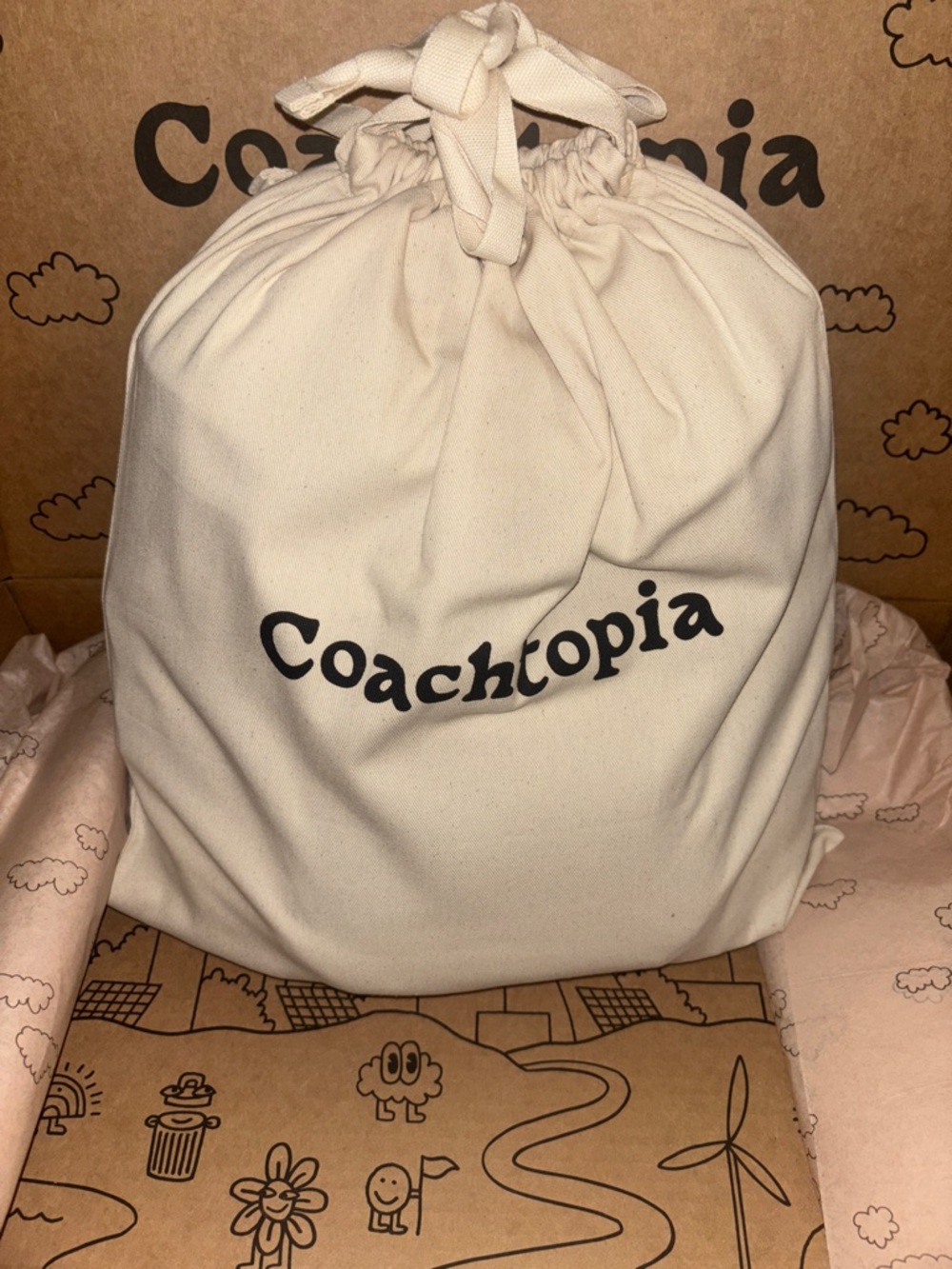 Coachtopia mini loop Backpack in lime green and Dust bag - Picture 9 of 16